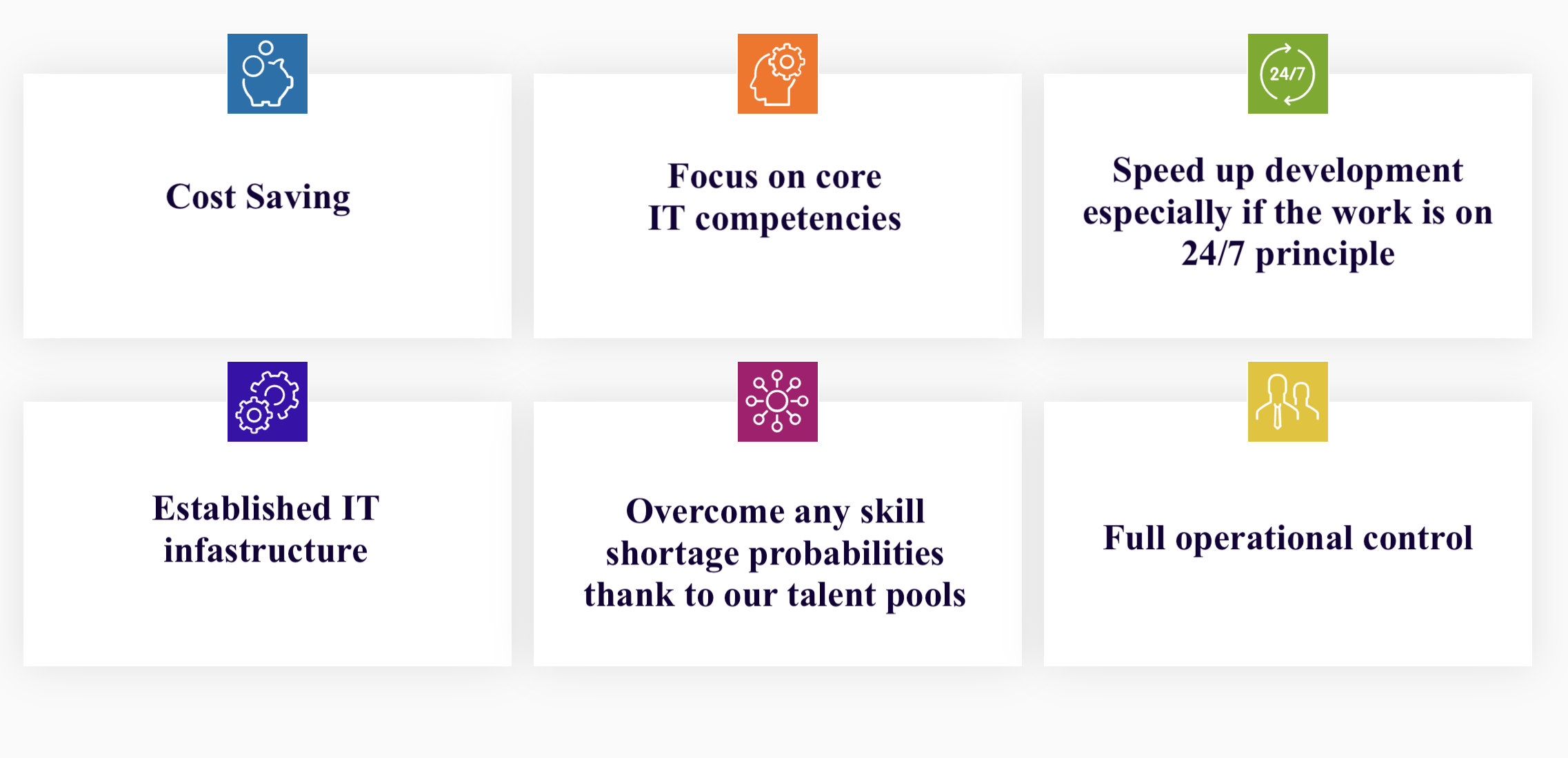 <b>ODC</b> is the ideal choice for companies that don’t have an internal IT department capable of the full cycle of software development and would like to outsource the whole IT processes on <b>VOTC</b> premise. Client pays monthly cost that saves 35% - 60% compared to onsite teams and traditional outsourcing.<br /><b>ODC</b> by <b>VOTC</b> is made up of a dedicated team of managers and developers who have been handpicked and trained by <b>VOTC </b> to complement the customer’s skill set and culture.<br />This customized team works exclusively on behalf of the customer and is an extension of their in-house team. The infrastructure and security can be designed to meet the customer’s specific standards and specifications, and may include co-branding.